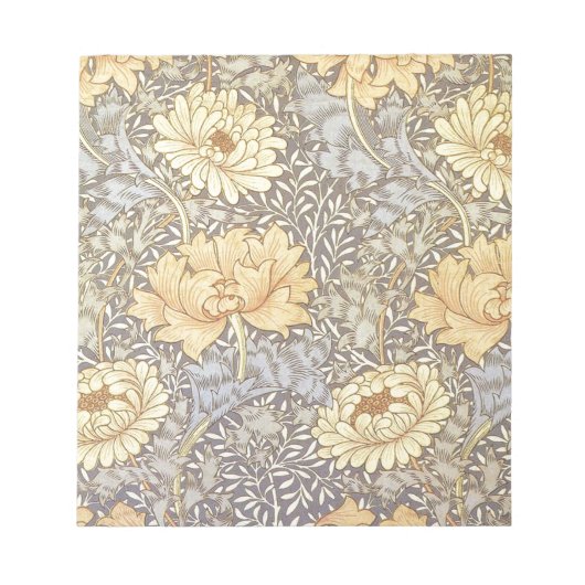 Bloc-note Chrysanthème jolie fleur de William Morris (Devant)