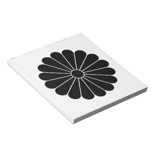 Bloc-note Chrysanthèmes à seize pétales (Incliné)