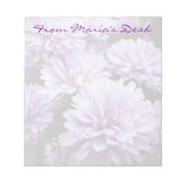 Bloc-note Chrysanthèmes de brume pourpre (Devant)