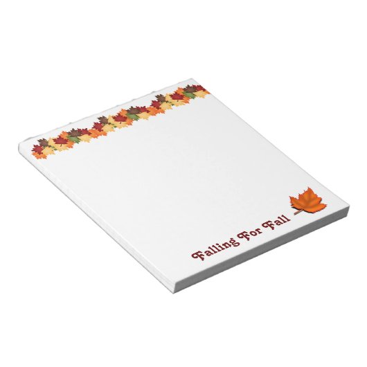 Bloc-note Chute de l'automne (Incliné)