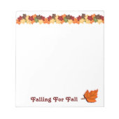 Bloc-note Chute de l'automne (Devant)