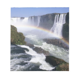 Bloc-note Chutes d'Iguassu, État du Paraná, Brésil. Vue aéri