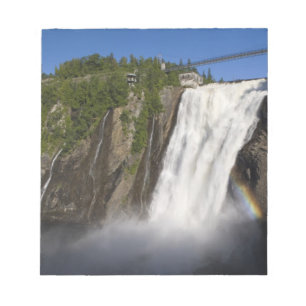 Bloc-note Chutes Montmorency près de Québec.