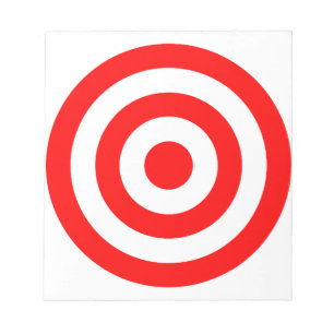 Bloc-note Cible Red Bullseye
