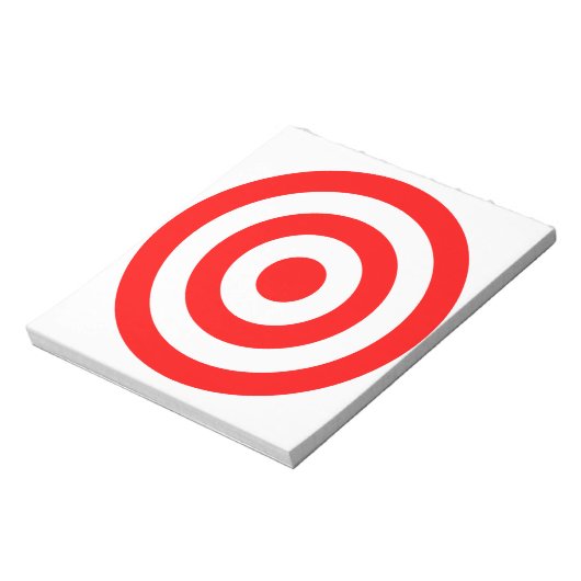 Bloc-note Cible rouge Bullseye (Tourné)
