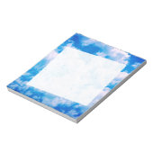 Bloc-note Ciel bleu avec nuages blancs + couleurs saturées (Tourné)