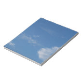 Bloc-note ciel bleu foncé nuages blancs (Tourné)
