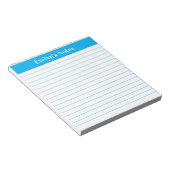 Bloc-note Ciel bleu moderne Script grand format (Incliné)