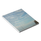 Bloc-note ciel bleu onduler les nuages (Incliné)