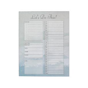 Bloc-note Ciel nuageux pour faire le bloc - notes quotidien