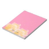 Bloc-note Ciel Rose Doux | Écriture de Nuages Esthétique (Tourné)