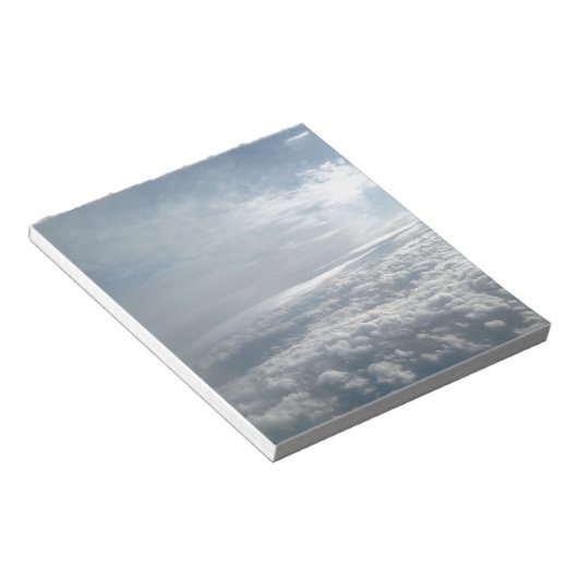 Bloc-note Ciel, Vue Avion, Beaux Nuages (Incliné)