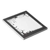 Bloc-note Cimetière effrayant d'Halloween Blank  (Incliné)