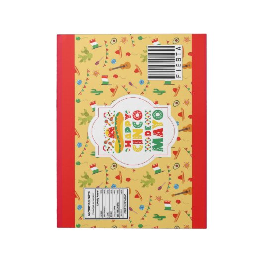 Bloc-note Cinco De Mayo Chip Bag Wrappers Party Faveurs (Tourné)