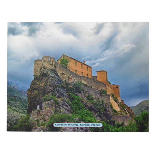 Bloc-note Citadelle de Corte, Corse, France (Devant)