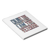 Bloc-note Citation de femme de vétéran Design vectoriel patr (Incliné)
