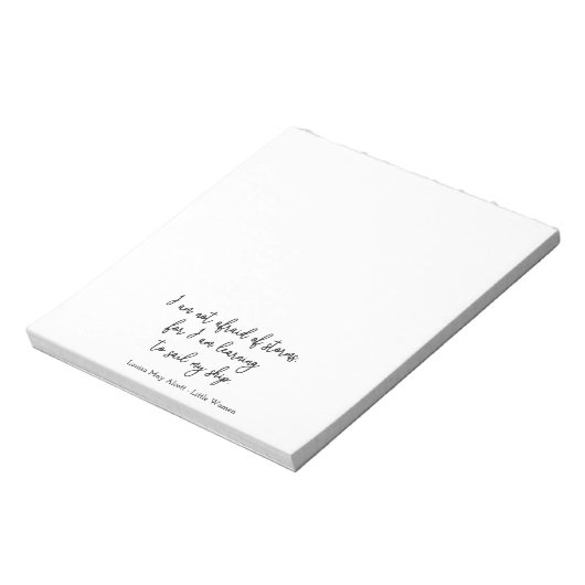Bloc-note Citation de Little Women I - Style d'écriture (Tourné)