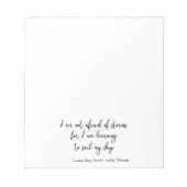 Bloc-note Citation de Little Women I - Style d'écriture (Devant)