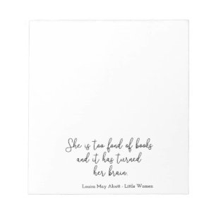 Bloc-note Citation de Little Women II - Style d'écriture