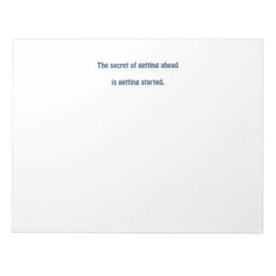 Bloc-note Citation de Mark Twain - le secret de l'obtention