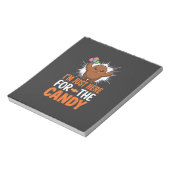 Bloc-note Citation de Monstre de Bonbons d'Halloween Design (Tourné)