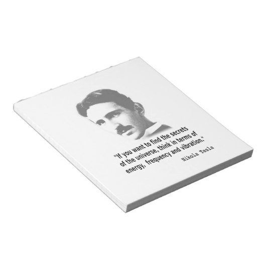 Bloc-note Citation De Nikola Tesla (Incliné)