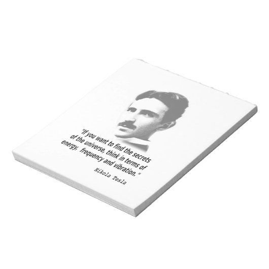Bloc-note Citation De Nikola Tesla (Tourné)