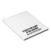 Bloc-note Citation de professeur de chimie amusante (Incliné)