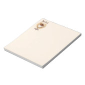 Bloc-note Citation de rappel de l'aquarelle de café amusant  (Tourné)