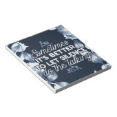 Bloc-note Citation de silence éloquente Art pour Décor serei (Incliné)