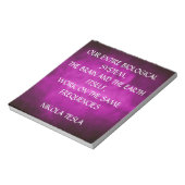 Bloc-note Citation de Tesla sur le violet (Tourné)