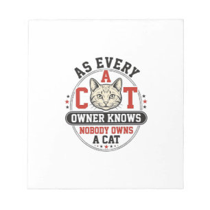 Bloc-note Citation drôle de propriétaire de chat Design de g