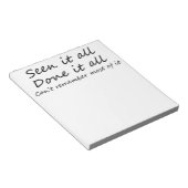 Bloc-note Citation drôle humour sarcastique avec des paroles (Incliné)