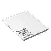 Bloc-note Citation en mathématiques/algèbre amusante - J'aur (Incliné)