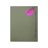 Bloc-note Citation inspirante de Bougainvillea sur le but (Tourné)