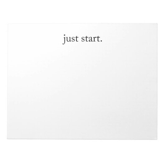 Bloc-note Citation Inspirante Minimaliste (Devant)