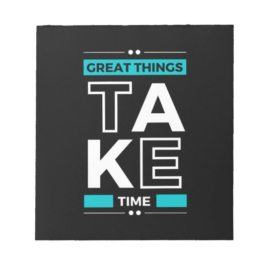 Bloc-note Citation motivationnelle Texte moderne et positif (Devant)