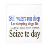 Bloc-note Citations célèbres : (Devant)