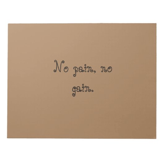 Bloc-note Citations de motivation de GYM Texte personnalisé (Devant)