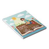 Bloc-note Citer Les Graines Plantes Des Enseignants Qui Croi (Incliné)