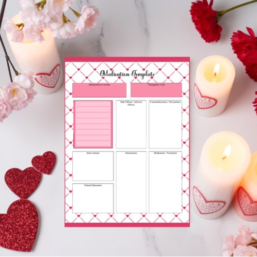 Bloc-note Cités d'enseignement _ Modèle de médicaments