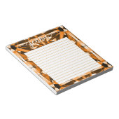 Bloc-note Citrine Gemstone Linked Personnalisé (Incliné)