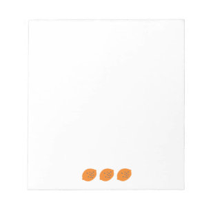 Bloc-note Citron bleu et orange Motif Jouer sur le thème des