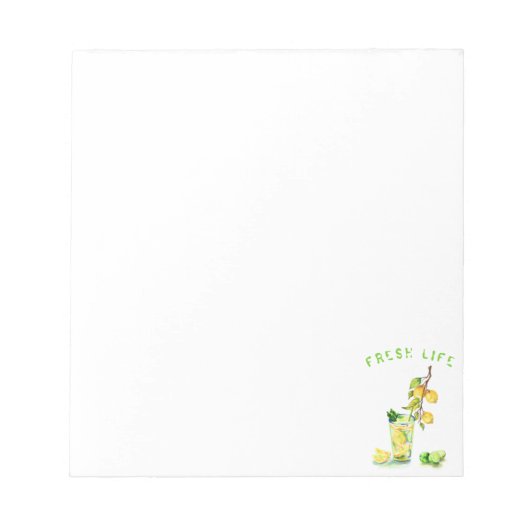 Bloc-note Citron Cool de jus Boire Citron (Devant)