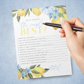 Bloc-note Citron Qui Connaît Le Couple Meilleur Pack De Jeux