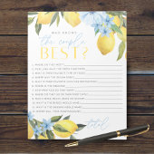 Bloc-note Citron Qui Connaît Le Couple Meilleur Pack De Jeux