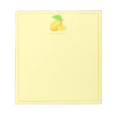 Bloc-note Citron Soleil Ensoleillé (Devant)