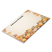 Bloc-note Citrouille Automne Thème (Incliné)