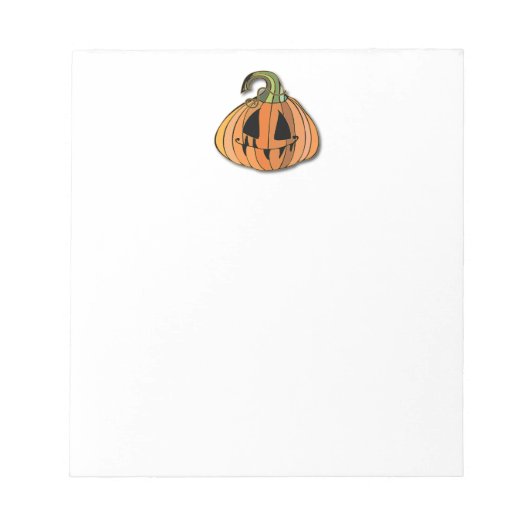 Bloc-note Citrouille de Jack-o'-lantern de pays (Devant)