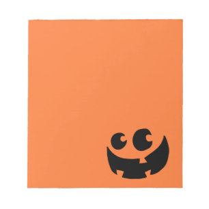 Bloc-note Citrouille d'Halloween orange joyeuse